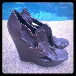Wedges by Jessica Simpson 7.5 brown